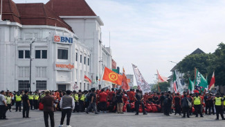 Mahasiswa UMY Geruduk Titik Nol, Suarakan Tuntutan Rakyat