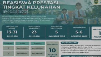 Pemkot Yogyakarta Gelar Seleksi Beasiswa Prestasi Kelurahan 2026, Nilai TKA dan TKAD Jadi Penentu