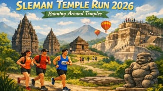 Sleman Temple Run 2026 Angkat Pesona Candi dan Wisata Alam Sleman Timur