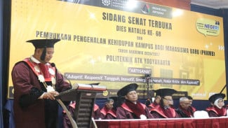 Politeknik ATK Yogyakarta Kukuhkan Mahasiswa Baru di Dies Natalis ke-68, Teguhkan Peran Vokasi Industri
