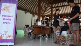 Vaksinasi Rabies Gratis untuk Hewan Peliharaan disambut antusias Warga Yogya