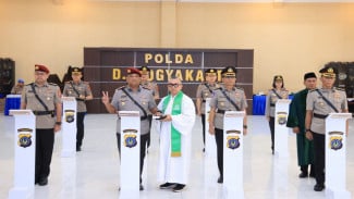 Polda DIY Gelar Sertijab, Sejumlah Pejabat Strategis Berganti Tugas