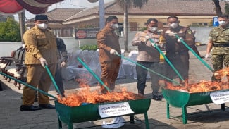 1,2 Kg Sabu hingga 4.763 Butir Obat Dimusnahkan Kejari Jepara