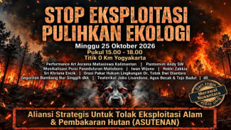 Aktivis, Seniman, dan Akademisi Gelar Aksi Ekologi di Titik Nol Jogja, Serukan Hentikan Eksploitasi Alam dan Tegakkan Ke