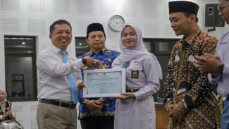 Dikukuhkan di Hari Sumpah Pemuda, 90 Ketua OSIS Kulonprogo Siap Jadi Pemimpin Muda Berintegritas
