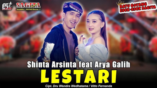 Lagu Lestari yang dicover oleh duet Shinta Arsinta dan Arya Galih