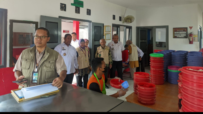 Proses audit dapur Higienis Lapas Narkotika Kelas II A Nusakambangan