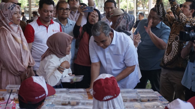 Simulasi makan bergizi gratis di Kabupaten Batang