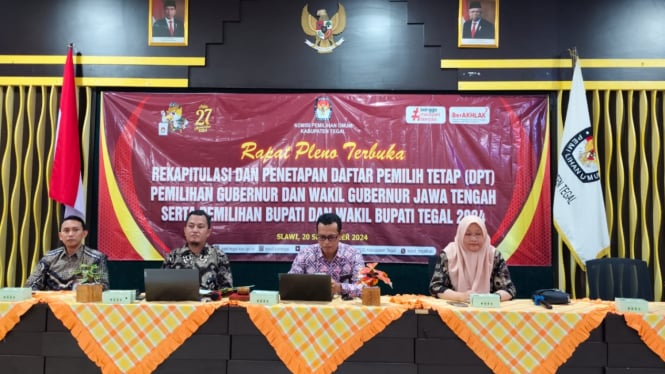 Rapat Pleno KPU Kabupaten Tegal