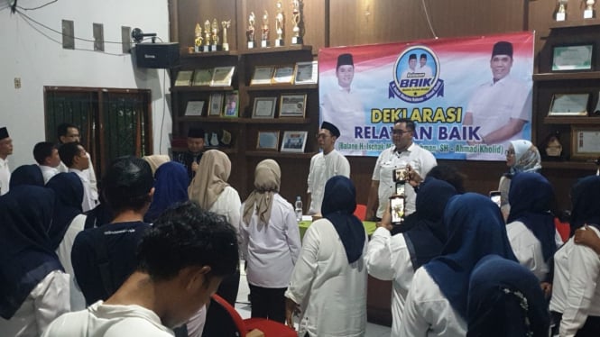 Deklarasi Relawan baik dukung Ischak-Kholid di Pilbup Tegal 2024