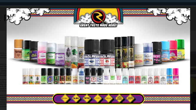 Produk Rcraft e-liquid vape