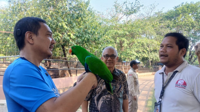 Calon Wali Kota Semarang Yoyok Sukawi Kunjungi Semarang Zoo