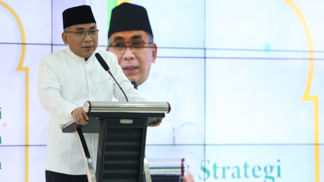 Ketua Umum PBNU Dr (Hc) KH Yahya Cholil Staquf di UGM