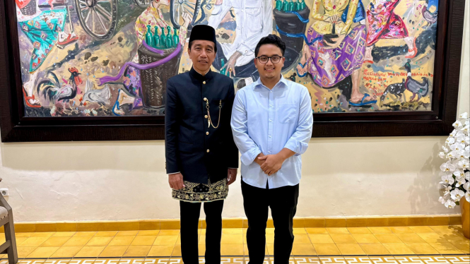 Ilyas Akbar berfoto bersama Jokowi