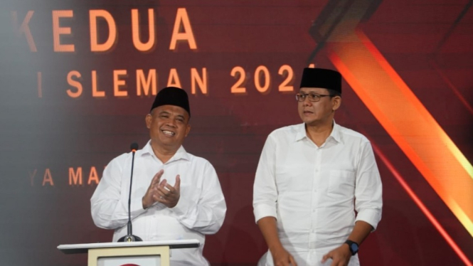 Harda-Danang saat debat kedua