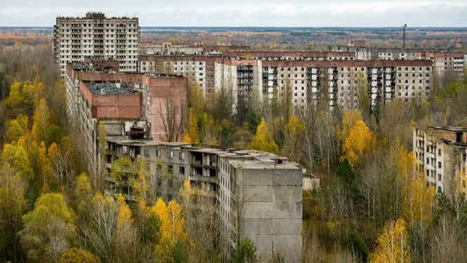 Kota Pripyat, di Ukraina