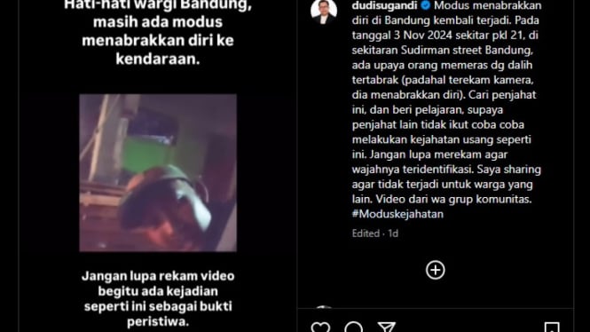 Tangkapan layar modus pemerasan itu