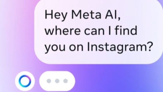 Fitur Artificial Intelligent (AI) Meta. (Instagram.com)