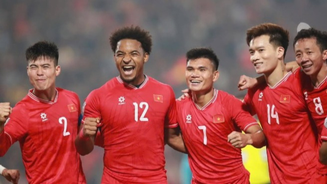 Timnas Vietnam yang bertemu Thailand di babak final AFF 2024.