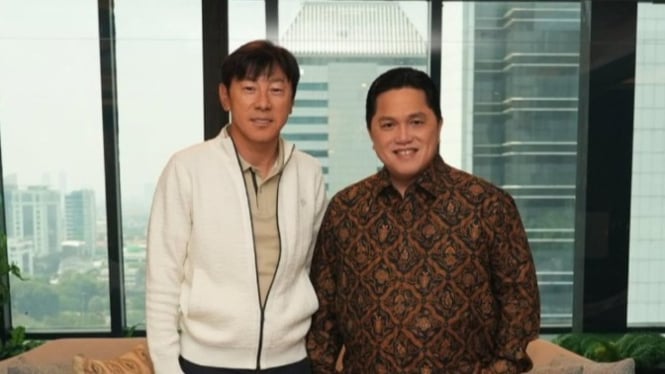 STY dan Ketua Umum PSSI Erick Thohir