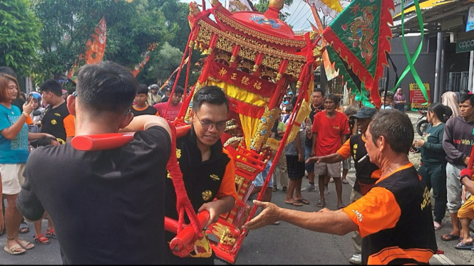 Perayaan Cap Go Meh di Klenteng Hok Ie Kiong Tegal