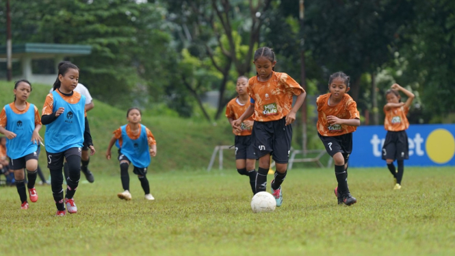 Shakila pencetak gol MilkLife Soccer Challenge  Semarang 2025