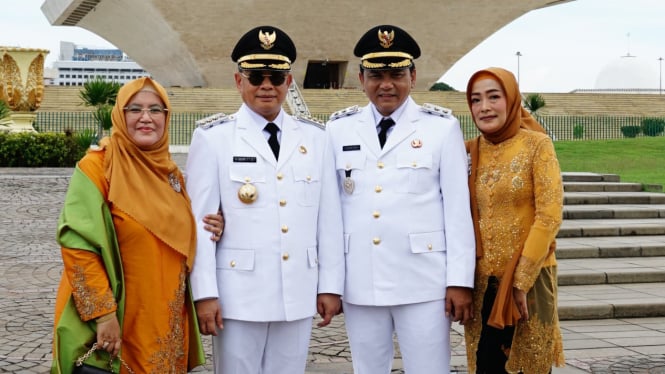 Sudewo dan Risma Ardhi Chandra dilantik sebagai Bupati dan Wabup Pati.