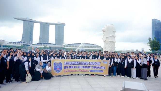 Siswa SMP Muhammadiyah PK Perluas Wawasan Global di Singapura