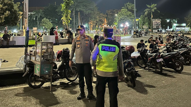 Operasi menyasar tempat keramaian di pusat Kota Jepara.