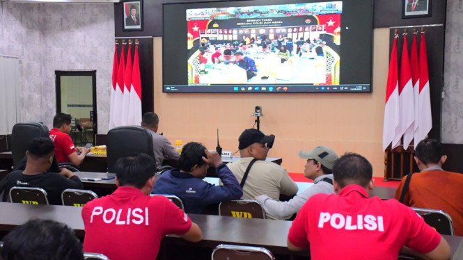 Polri Gelar Bukber Virtual bareng Wartawan