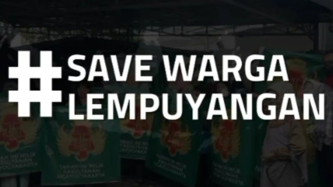 Tagar penolakan warga Lempunyangan Yogya
