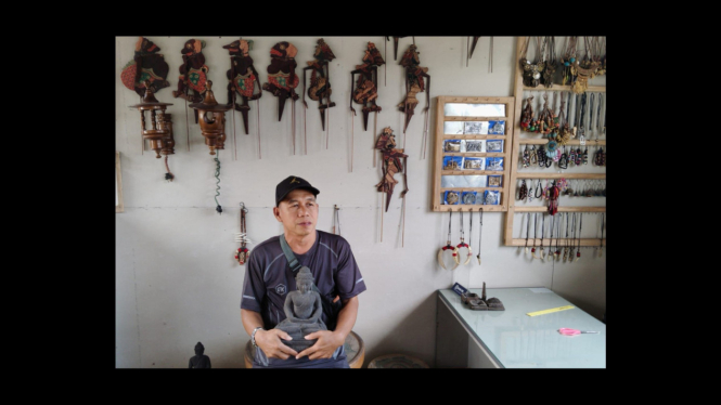 Perajin patung Amin Risman rasakan dampak Suadesa Festival 2025