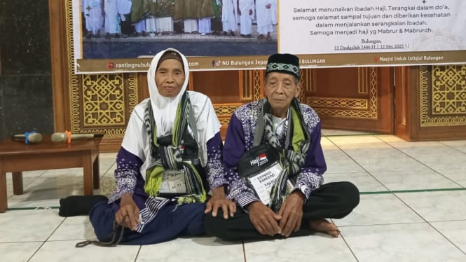 Mbah Kemadi dan Sutami bisa berangkat haji bersama pada tahun ini.