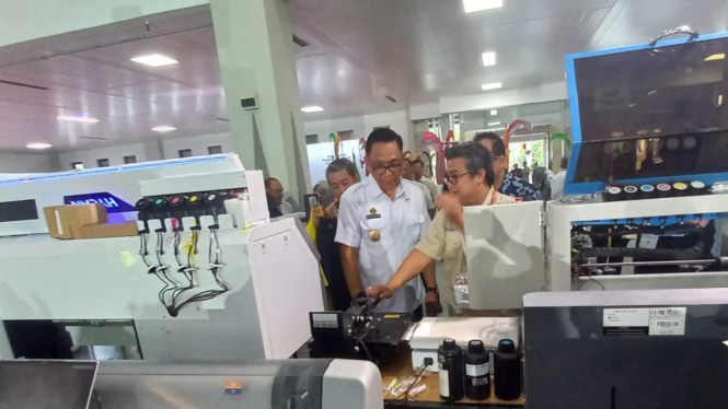 Wawalikota Yogya saat pembukaan Jogja Printing Expo 2025