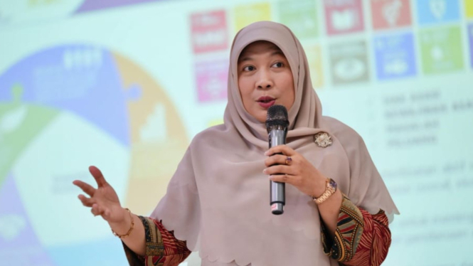 Direktur Kesehatan dan Gizi Masyarakat Kementerian PPN Diah Lenggogeni