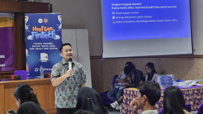 Wildan Kesuma di Kampus Amikom Yogya