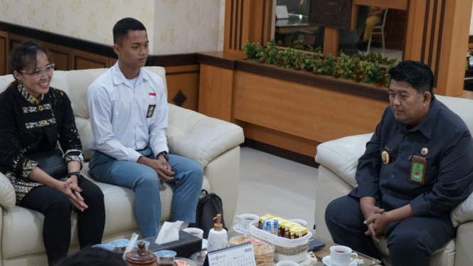 Raditya Pratama Putra Setyawan pamit Bupati