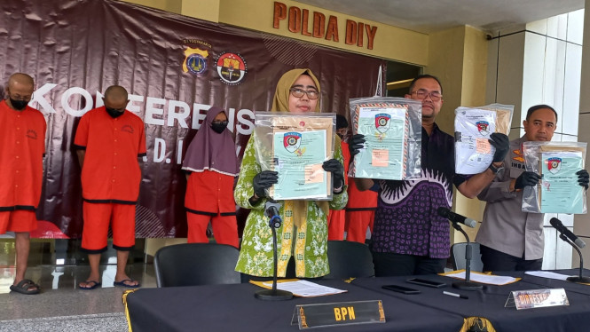 Penahanan tersangka mafia tanah di Polda DIY