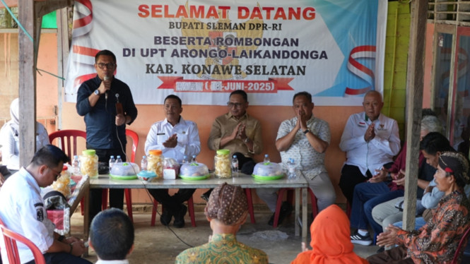 Bupati Sleman kunjungi transmigran Konawe Selatan