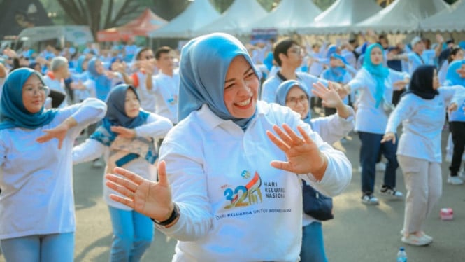 Senam Harganas 2025 di halaman Gradhika Bhakti Praja Semarang