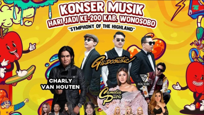 Konser Symphony of The Highland di Alun-Alun Wonosobo