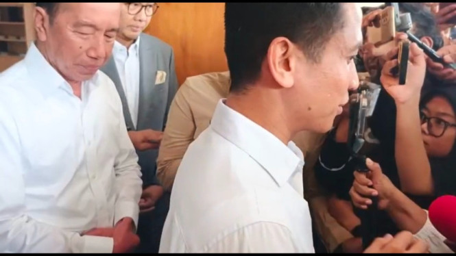 Jokowi usai pemerintah di Mapolresta Solo