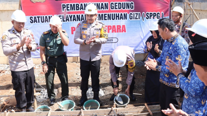 Peletakan batu pertama pembangunan SPPG Polres Jepara