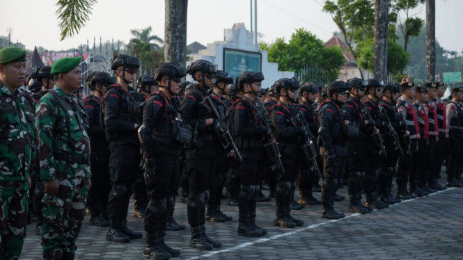 Aparat gabungan amankan Festival UMKM dan agenda GRIB Jaya Jepara