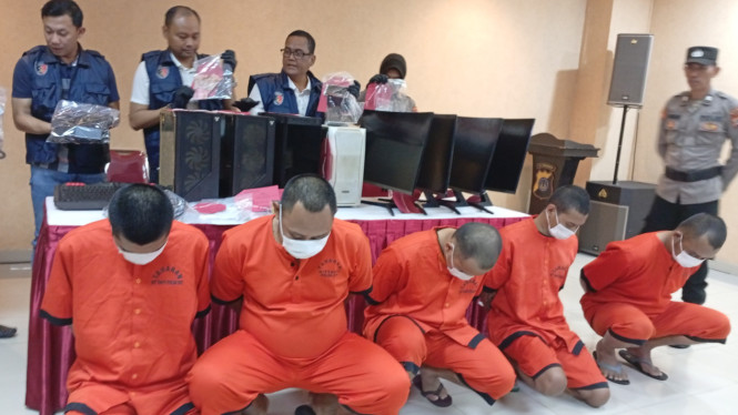 Lima pelaku judi online diamankan Polda DIY