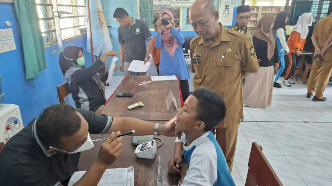 Aksi Bergizi dan Cek Kesehatan siswa Kulonprogo