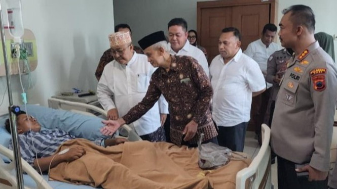 Jajaran FKUB dan Forkopimda Pati membezuk korban kerusuhan unjuk rasa