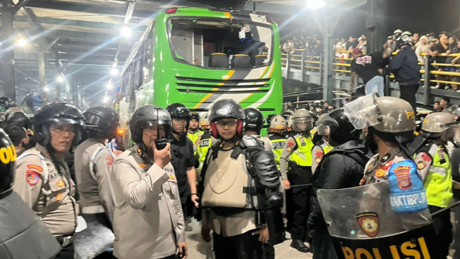 Pengamanan suporter PSIM vs Persib oleh Polda DIY