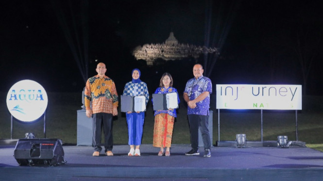 Aqua dan InJourney kerja sama hidrasi sehat