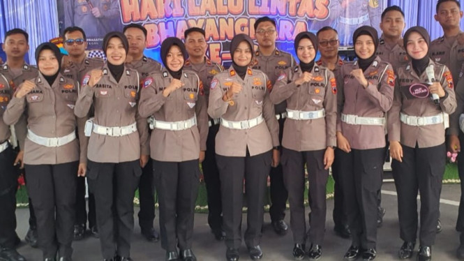 Jajaran satlantas Polres Tegal
